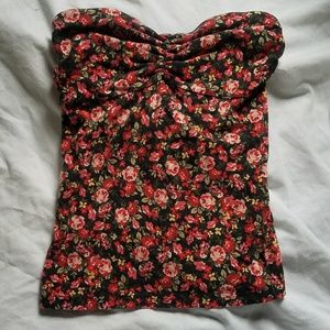 Floral tube top